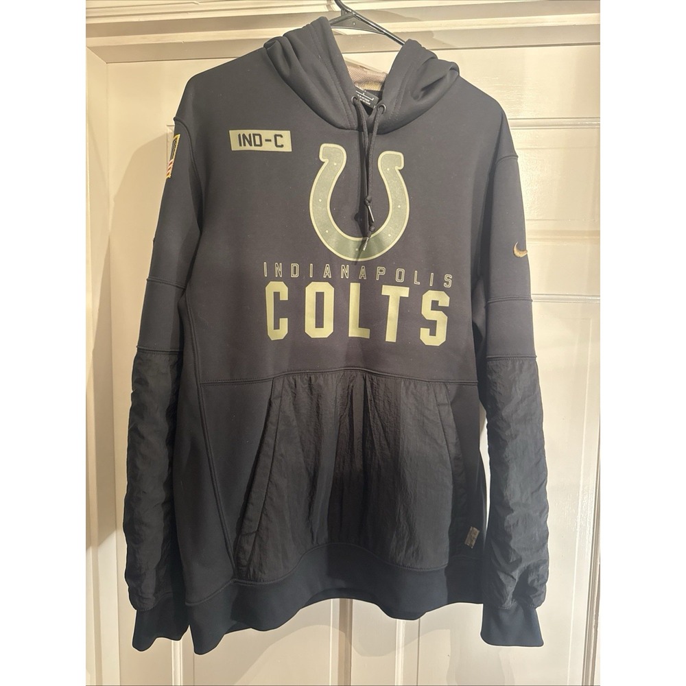 Nike Indianapolis Colts Men's Hoodie Large Camo Salute to Service - Picture 7 of 7
